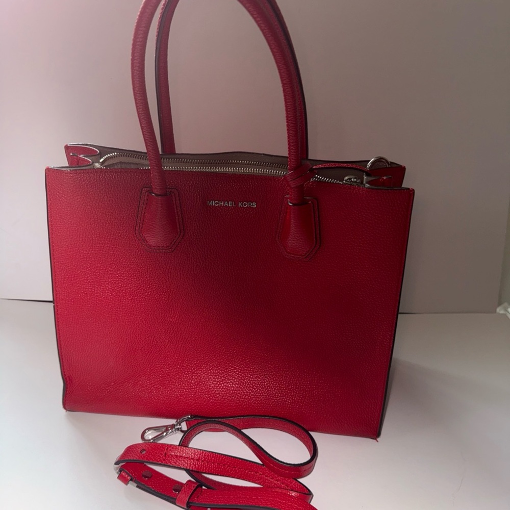 Michael Kors Cherry Red Satchel